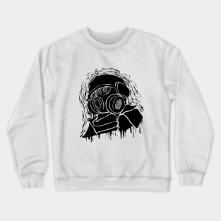 Gas Mask Scribble Crewneck Sweatshirt